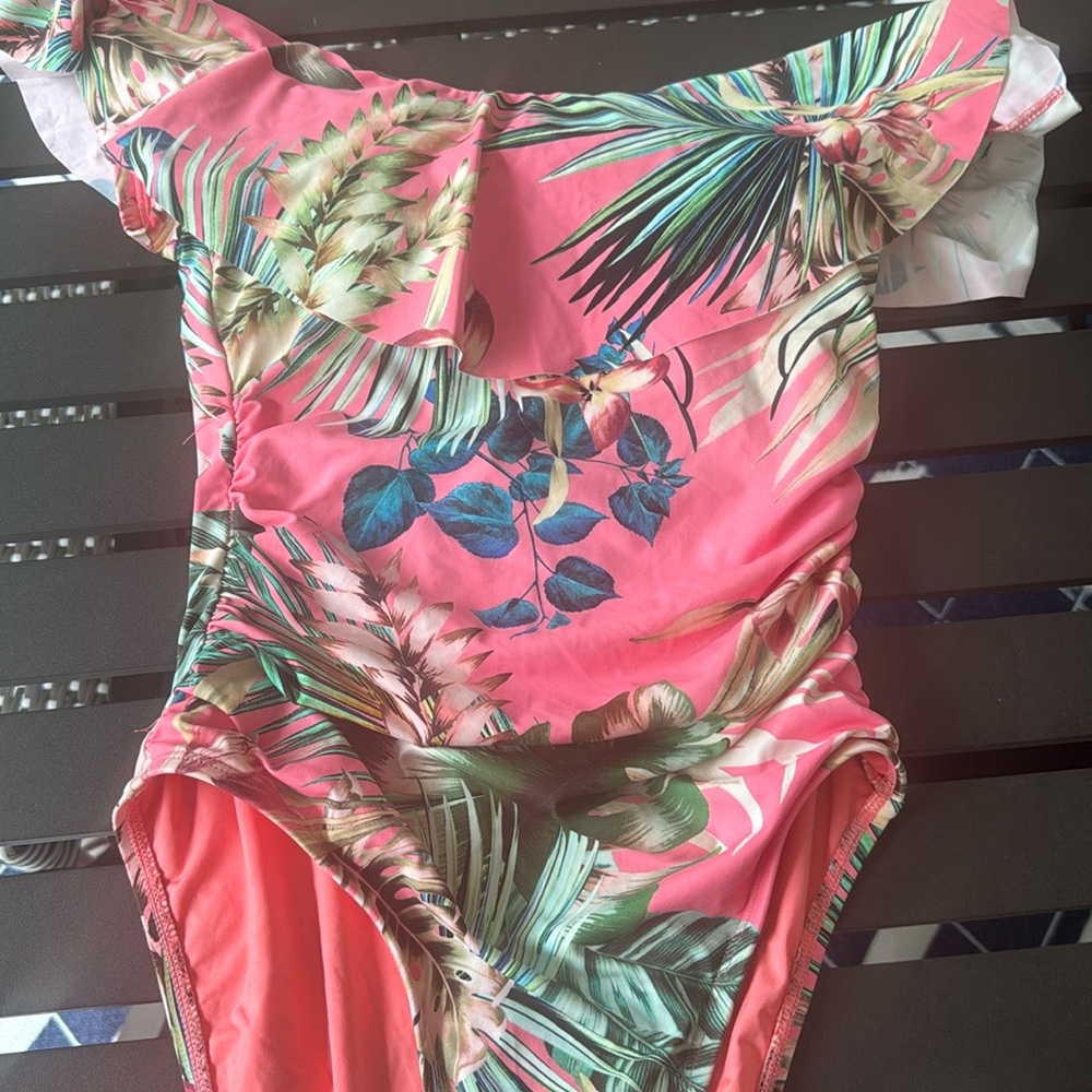 La Blanca Off-Shoulder Swimsuit